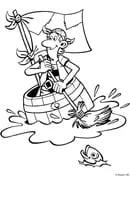 Piet Piraat kleurplaat 25